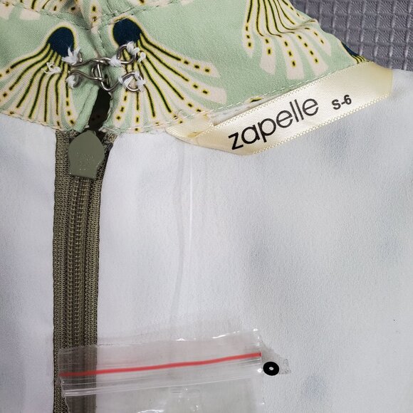 Zappelle eShakti NWOT Size S 6 Dress Fit Flare Sleeveless Crepe Garden Party - Picture 7 of 15